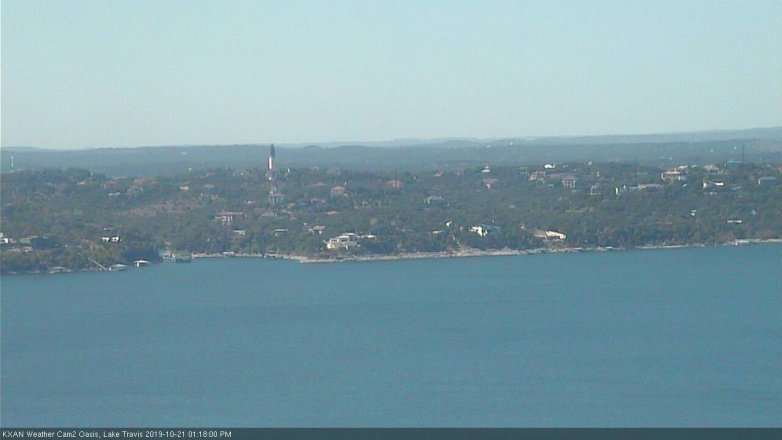 Lake Travis webcam, October 21, 2019 12:20 PM CT
