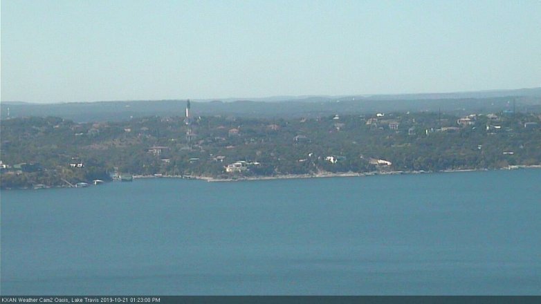 Lake Travis webcam, October 21, 2019 12:25 PM CT