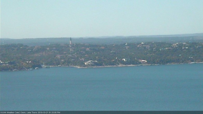 Lake Travis webcam, October 21, 2019 12:35 PM CT