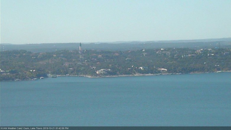 Lake Travis webcam, October 21, 2019 12:45 PM CT