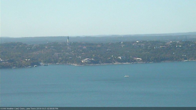 Lake Travis webcam, October 21, 2019 1:10 PM CT