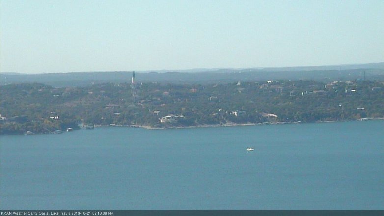 Lake Travis webcam, October 21, 2019 1:20 PM CT