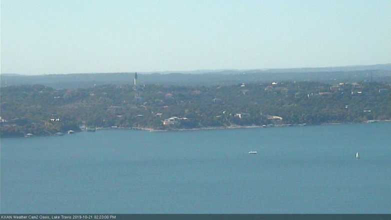 Lake Travis webcam, October 21, 2019 1:25 PM CT