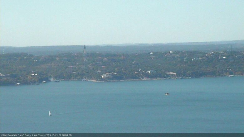 Lake Travis webcam, October 21, 2019 1:30 PM CT