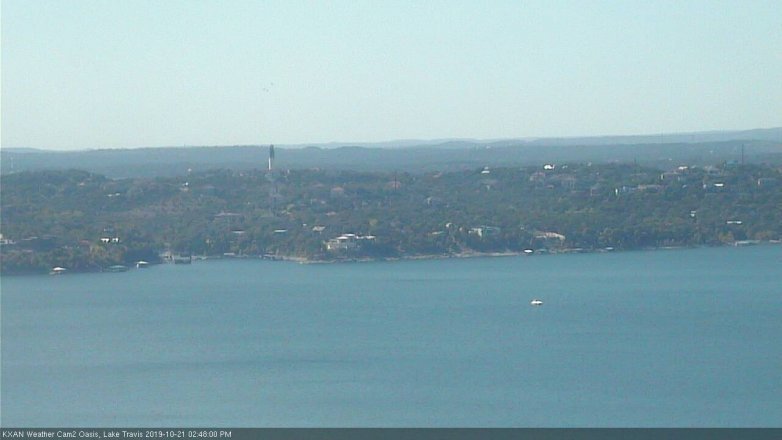 Lake Travis webcam, October 21, 2019 1:50 PM CT