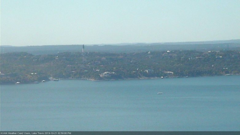 Lake Travis webcam, October 21, 2019 2:00 PM CT