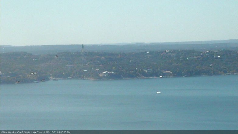 Lake Travis webcam, October 21, 2019 2:05 PM CT