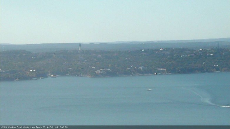 Lake Travis webcam, October 21, 2019 2:15 PM CT