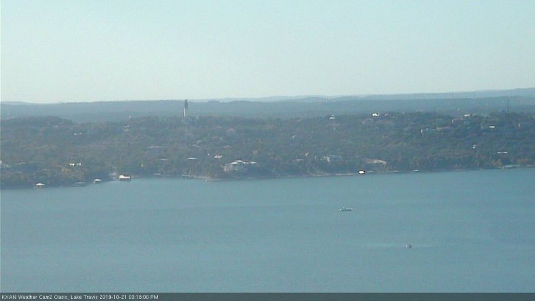 Lake Travis webcam, October 21, 2019 2:20 PM CT