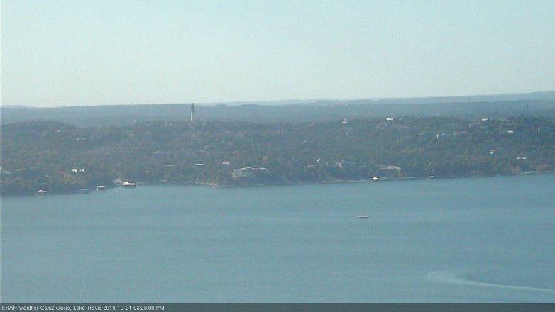 Lake Travis webcam, October 21, 2019 2:25 PM CT