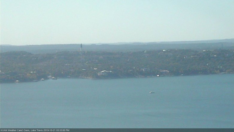 Lake Travis webcam, October 21, 2019 2:35 PM CT