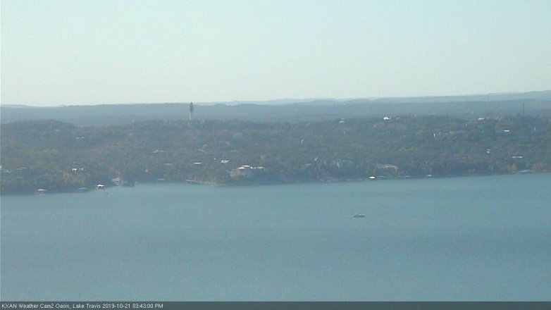 Lake Travis webcam, October 21, 2019 2:45 PM CT