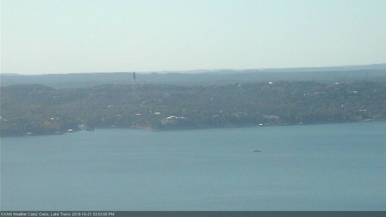 Lake Travis webcam, October 21, 2019 2:55 PM CT