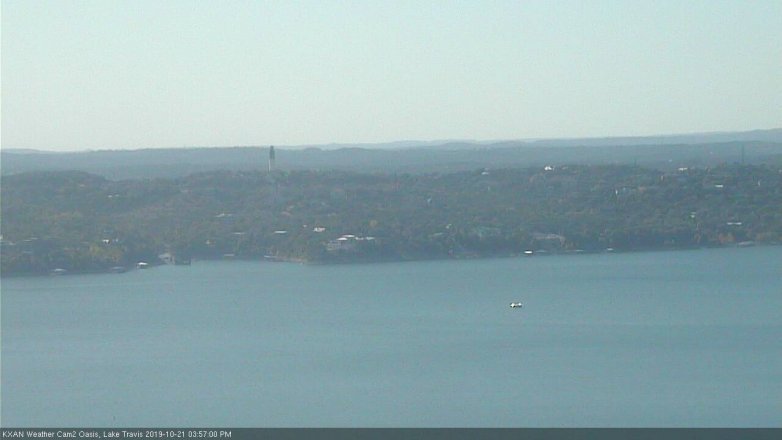 Lake Travis webcam, October 21, 2019 3:00 PM CT