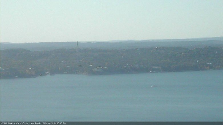 Lake Travis webcam, October 21, 2019 3:10 PM CT