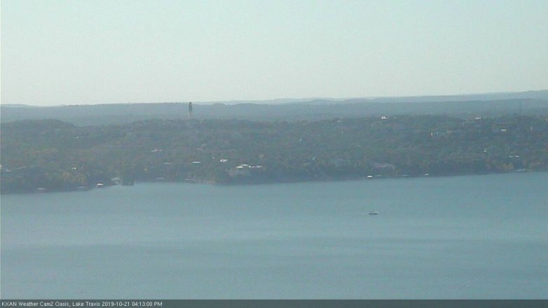 Lake Travis webcam, October 21, 2019 3:15 PM CT