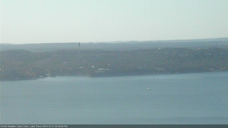 Lake Travis webcam, October 21, 2019 3:30 PM CT