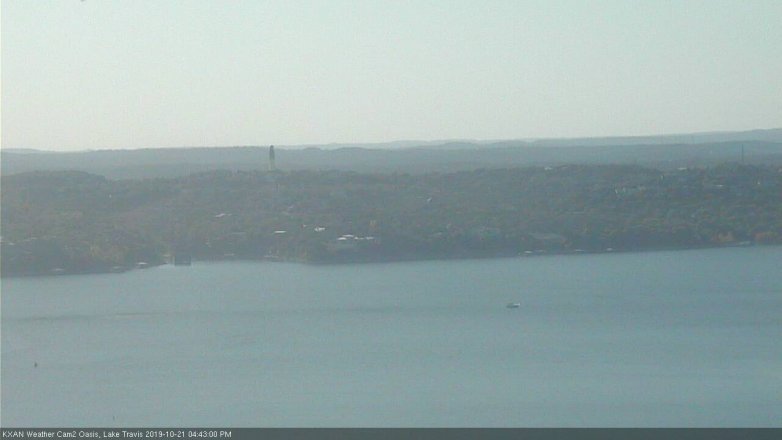 Lake Travis webcam, October 21, 2019 3:45 PM CT