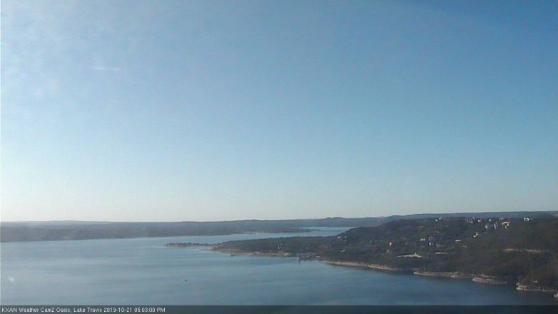 Lake Travis webcam, October 21, 2019 4:05 PM CT