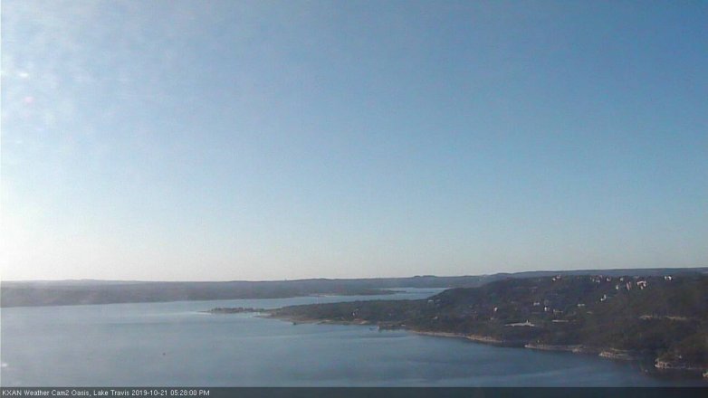 Lake Travis webcam, October 21, 2019 4:30 PM CT