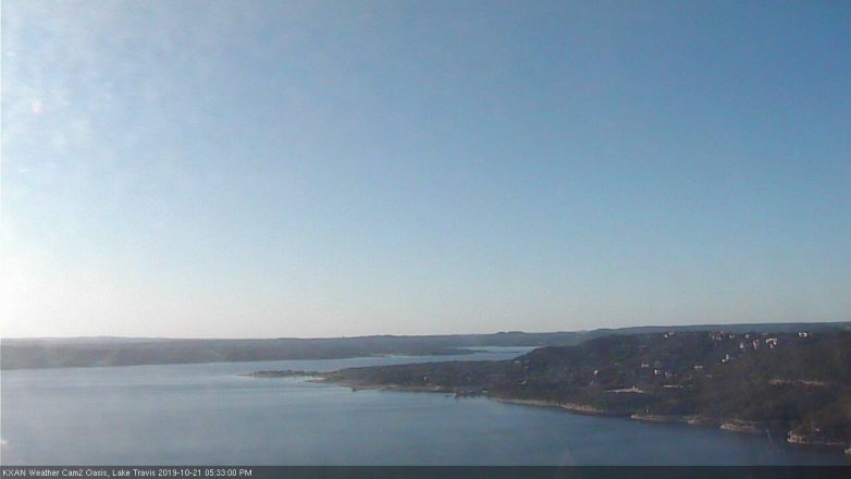 Lake Travis webcam, October 21, 2019 4:35 PM CT