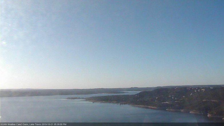 Lake Travis webcam, October 21, 2019 4:40 PM CT