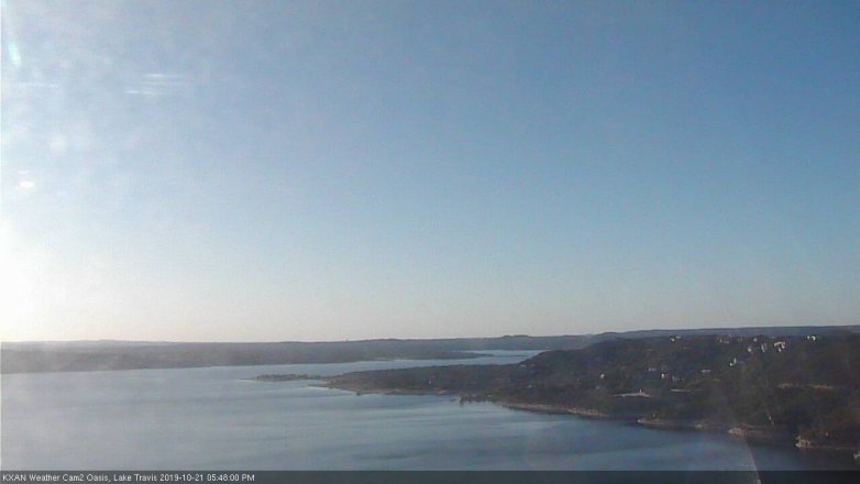 Lake Travis webcam, October 21, 2019 4:50 PM CT