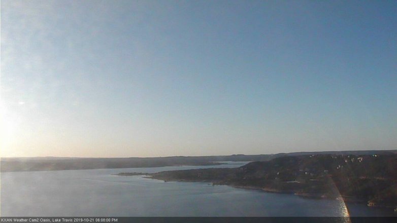 Lake Travis webcam, October 21, 2019 5:10 PM CT