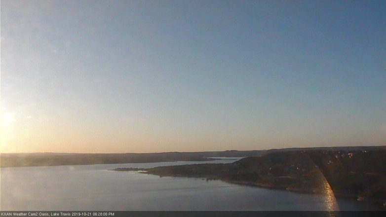 Lake Travis webcam, October 21, 2019 5:30 PM CT