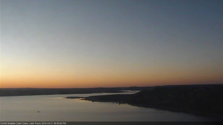 Lake Travis webcam, October 21, 2019 6:00 PM CT