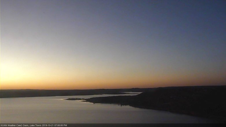 Lake Travis webcam, October 21, 2019 6:10 PM CT