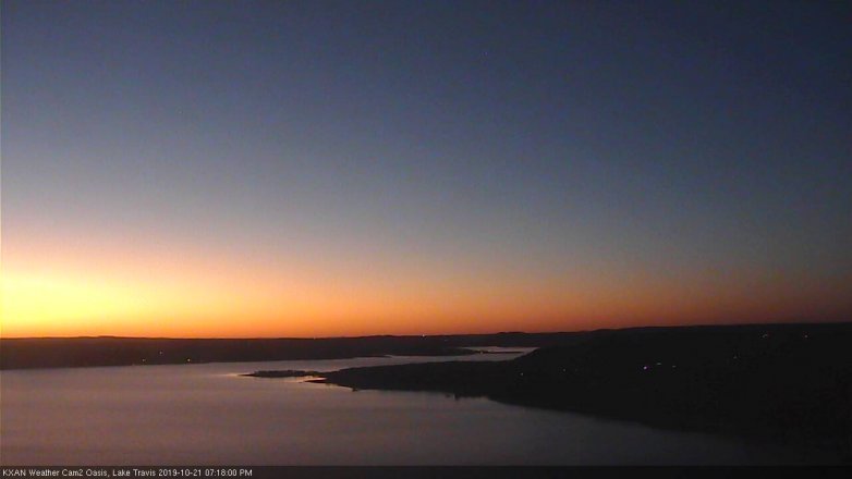 Lake Travis webcam, October 21, 2019 6:20 PM CT