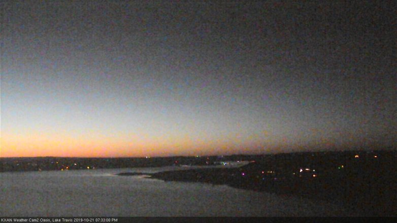 Lake Travis webcam, October 21, 2019 6:35 PM CT