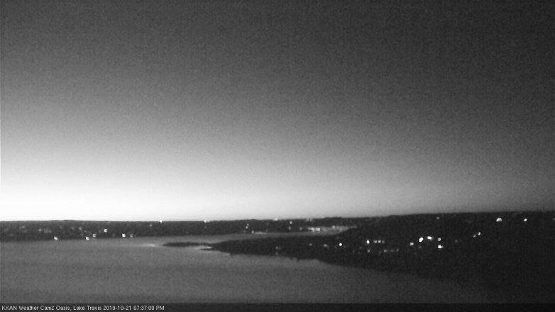 Lake Travis webcam, October 21, 2019 6:40 PM CT