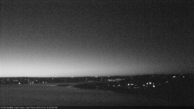 Lake Travis webcam, October 21, 2019 6:45 PM CT