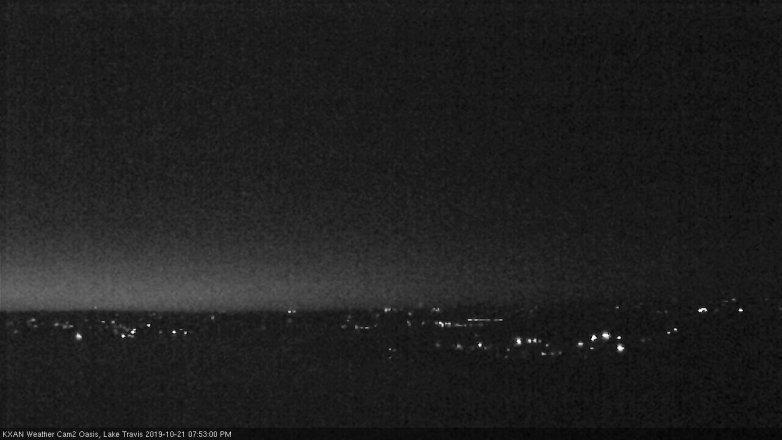 Lake Travis webcam, October 21, 2019 6:55 PM CT