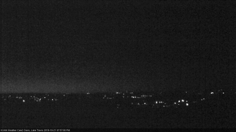 Lake Travis webcam, October 21, 2019 7:00 PM CT