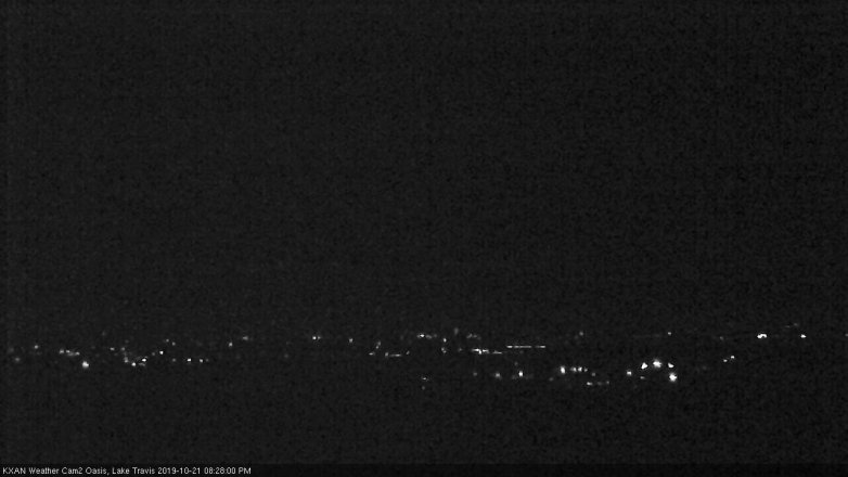 Lake Travis webcam, October 21, 2019 7:30 PM CT
