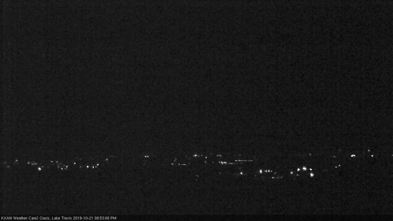 Lake Travis webcam, October 21, 2019 7:55 PM CT
