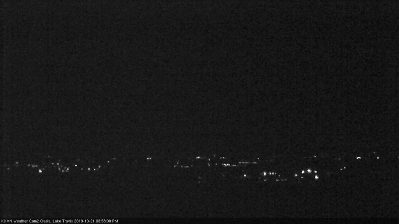 Lake Travis webcam, October 21, 2019 8:00 PM CT