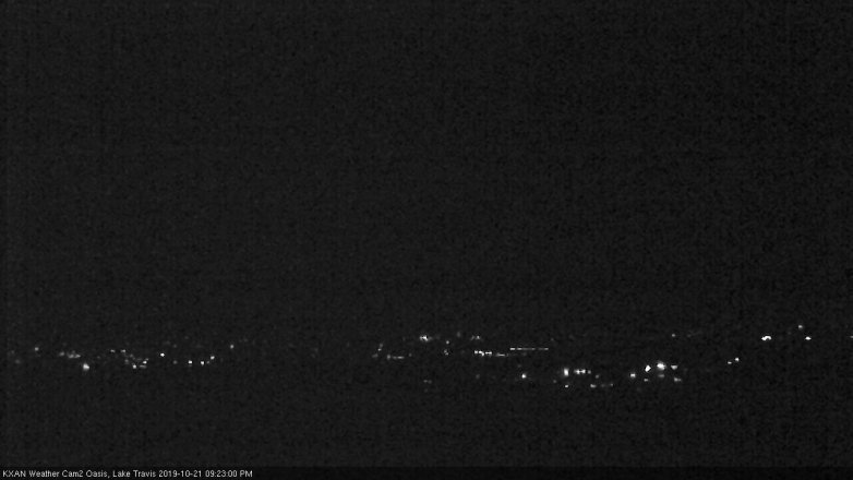 Lake Travis webcam, October 21, 2019 8:25 PM CT