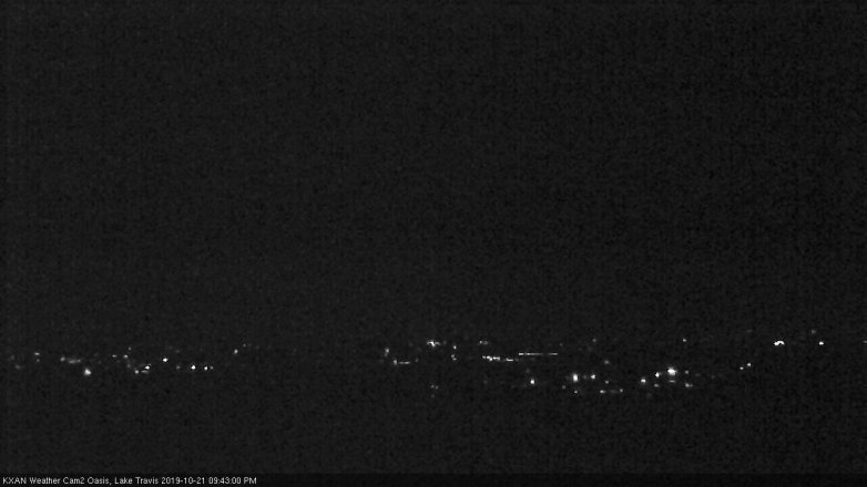 Lake Travis webcam, October 21, 2019 8:45 PM CT