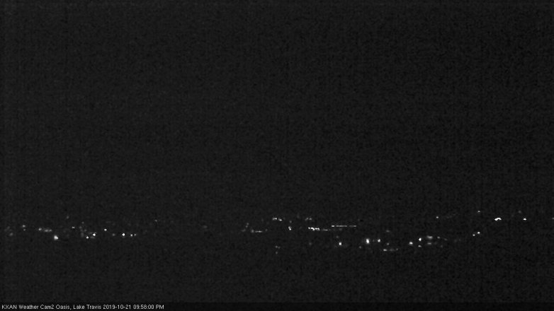 Lake Travis webcam, October 21, 2019 9:00 PM CT