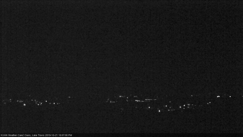 Lake Travis webcam, October 21, 2019 9:10 PM CT