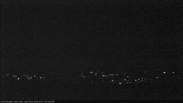 Lake Travis webcam, October 21, 2019 9:15 PM CT