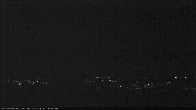 Lake Travis webcam, October 21, 2019 9:25 PM CT