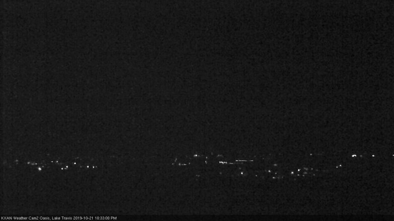 Lake Travis webcam, October 21, 2019 9:35 PM CT