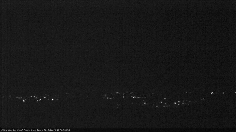 Lake Travis webcam, October 21, 2019 9:40 PM CT