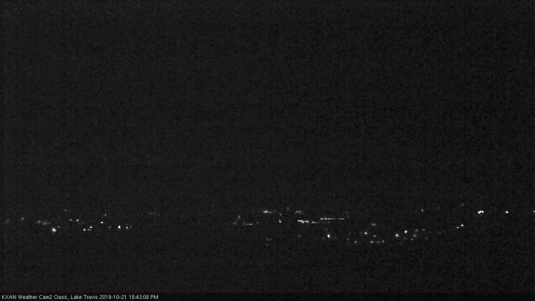 Lake Travis webcam, October 21, 2019 9:45 PM CT