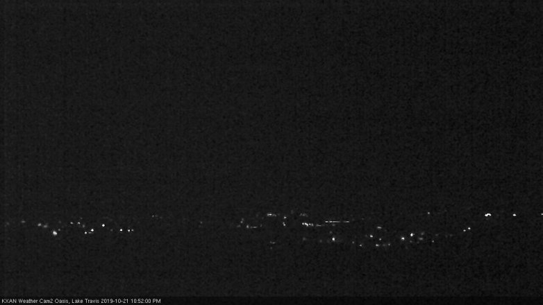 Lake Travis webcam, October 21, 2019 9:55 PM CT